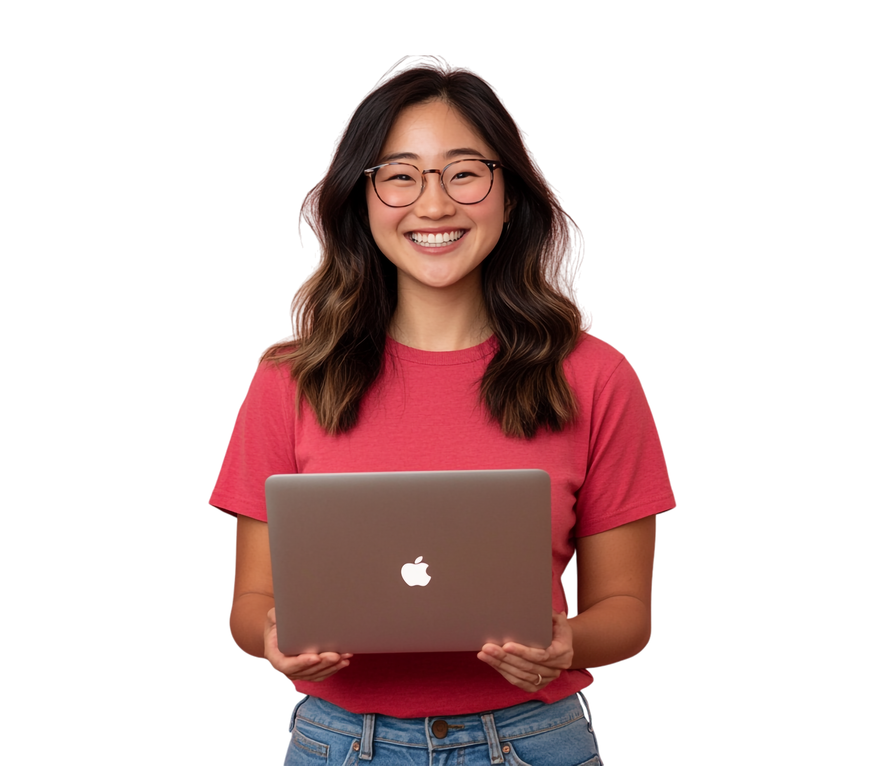 Coach holding a laptop